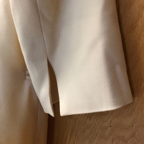 Gianfranco Ferre Studio Ivory Cream Off White Long Coat Overcoat - Picture 5 of 6